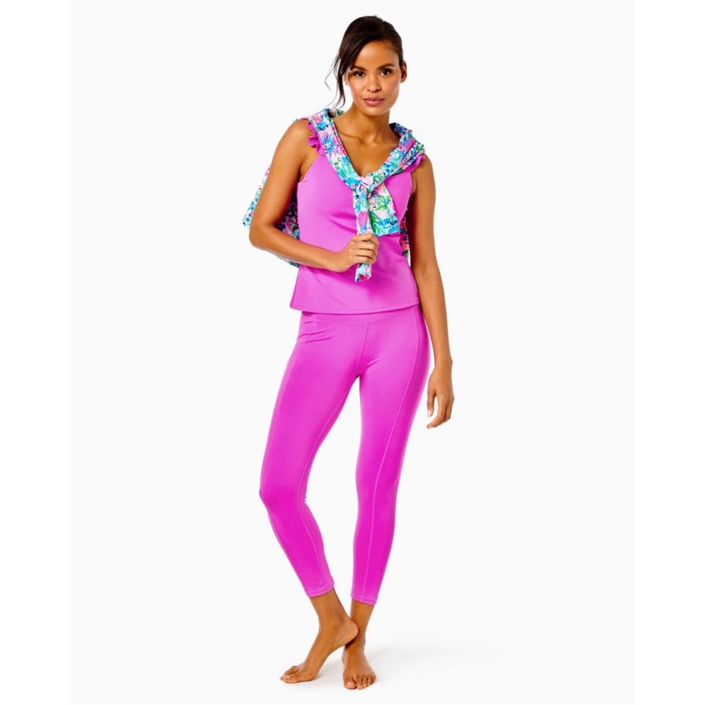 *NWT* UPF 50+ Luxletic 24" Weekender High Rise Legging Wild Fuscia - Picture 4 of 16